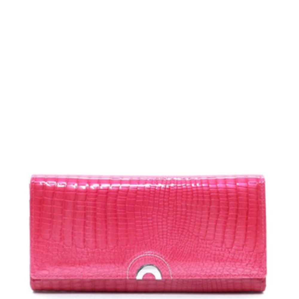NEW - Hot Pink Leather Wallet